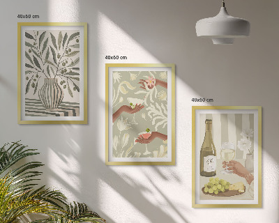 Billedvæg inspiration Rustikke cocktails med olivenblomster