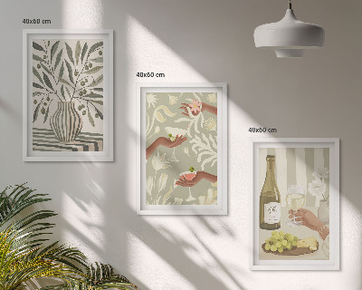 Billedvæg inspiration Rustikke cocktails med olivenblomster