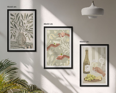 Billedvæg inspiration Rustikke cocktails med olivenblomster