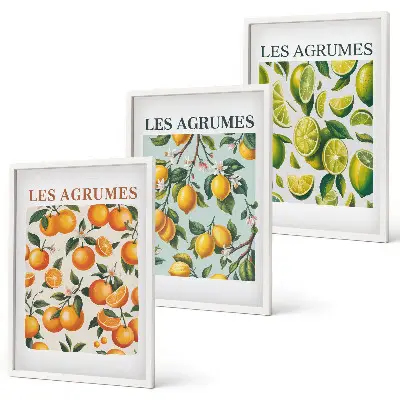 Sengesæt til soveværelset med frugtagtige citrus-pastelmønstre