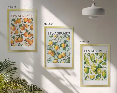 Sengesæt til soveværelset med frugtagtige citrus-pastelmønstre