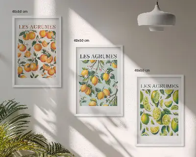 Sengesæt til soveværelset med frugtagtige citrus-pastelmønstre