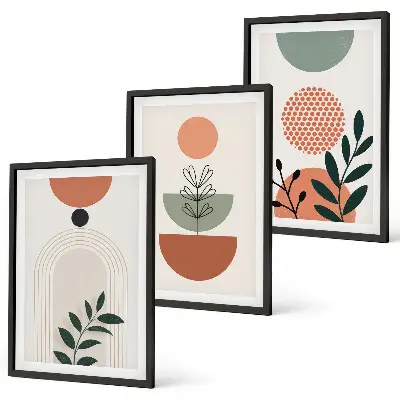Sengesæt med plantemotiver moderne design til soveværelset