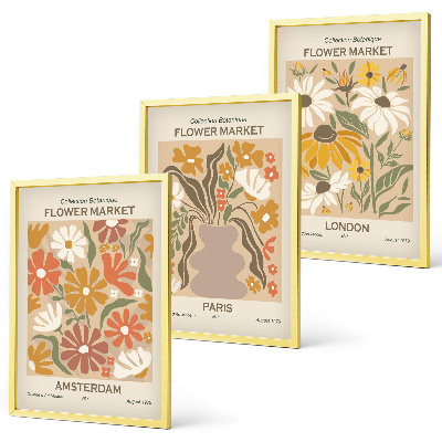 Billedvæg inspiration Blomstermønstre Amsterdam Paris London