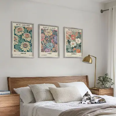 Blomsterplakater med inspiration fra Tokyo, Paris og London
