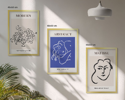 Billedsæt til soveværelset Matisses moderne plakater