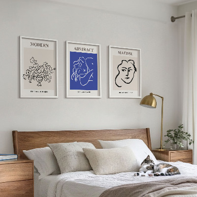 Billedsæt til soveværelset Matisses moderne plakater