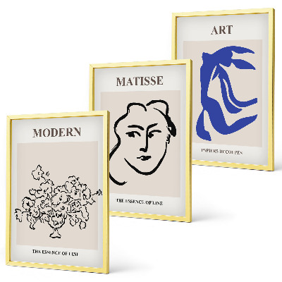 Billedsæt til soveværelset Abstrakte minimalistiske plakater