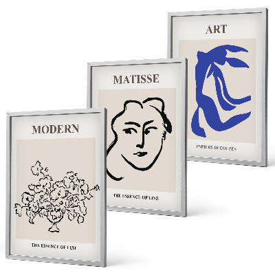 Billedsæt til soveværelset Abstrakte minimalistiske plakater