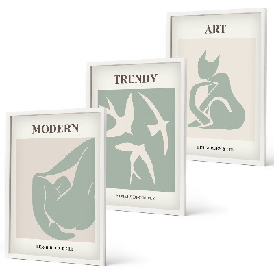 Billedvæg inspiration Matisse abstrakte figurer