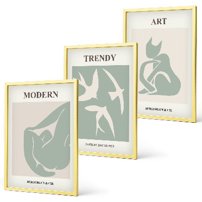 Billedvæg inspiration Matisse abstrakte figurer