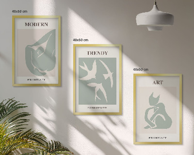 Billedvæg inspiration Matisse abstrakte figurer