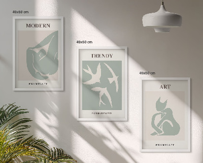 Billedvæg inspiration Matisse abstrakte figurer