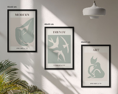 Billedvæg inspiration Matisse abstrakte figurer