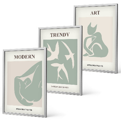 Billedvæg inspiration Matisse abstrakte figurer