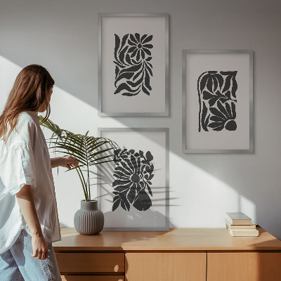 Billedvæg inspiration Abstrakte plantemønstre