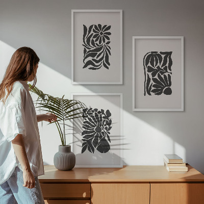 Billedvæg inspiration Abstrakte plantemønstre