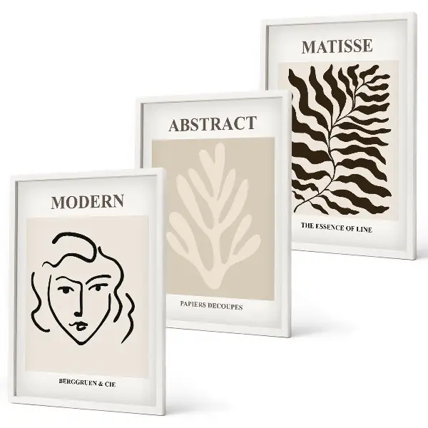 Matisse ansigtsblade kunst billedvæg inspiration