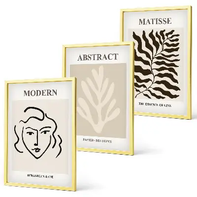 Matisse ansigtsblade kunst billedvæg inspiration