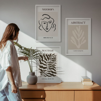 Billedvæg inspiration Ansigtsblade kunst Matisse