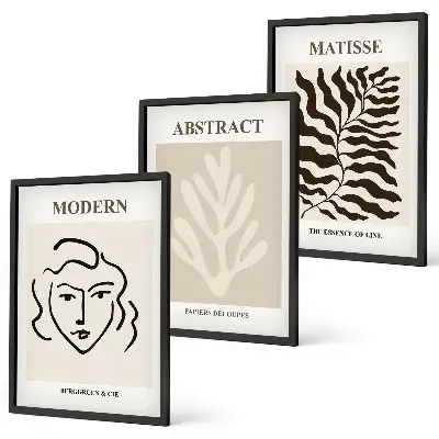 Matisse ansigtsblade kunst billedvæg inspiration