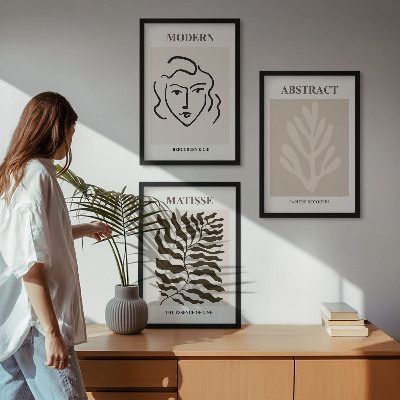 Billedvæg inspiration Ansigtsblade kunst Matisse