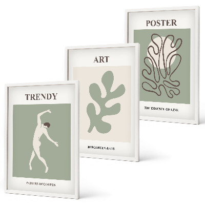 Billedvæg inspiration Abstrakte plantefigurer