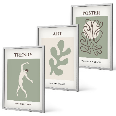 Billedvæg inspiration Abstrakte plantefigurer