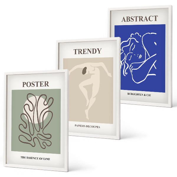 Billedsæt til soveværelset Henri Matisse pastelgrafik
