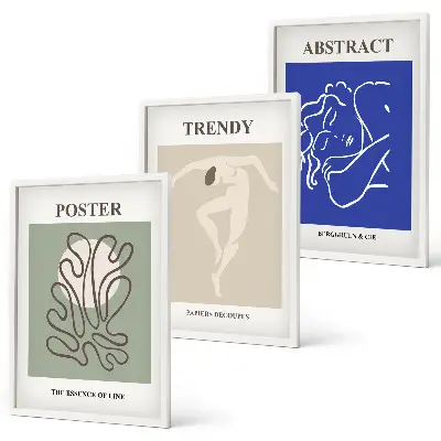 Henri Matisse pastelgrafik billedsæt til soveværelset