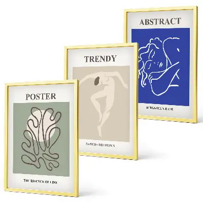 Henri Matisse pastelgrafik billedsæt til soveværelset