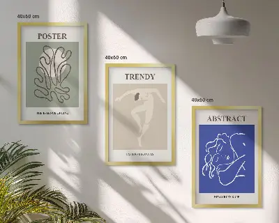 Henri Matisse pastelgrafik billedsæt til soveværelset