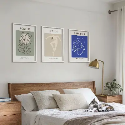 Henri Matisse pastelgrafik billedsæt til soveværelset