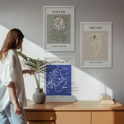 Henri Matisse pastelgrafik billedsæt til soveværelset