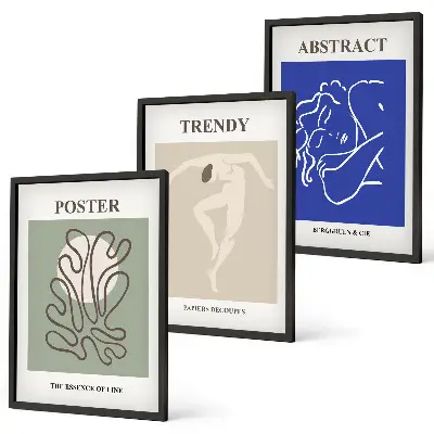 Henri Matisse pastelgrafik billedsæt til soveværelset
