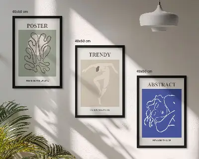 Henri Matisse pastelgrafik billedsæt til soveværelset