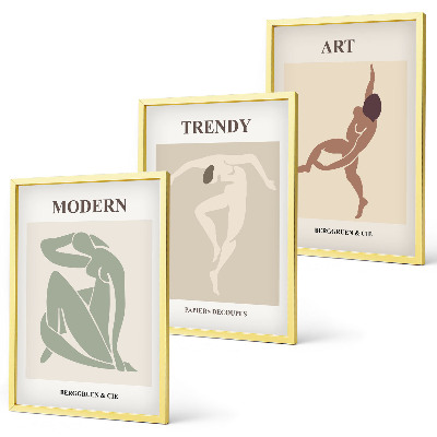 Billedvæg inspiration Stilfulde figurer i minimalisme