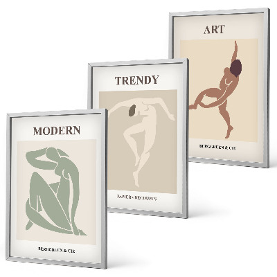 Billedvæg inspiration Stilfulde figurer i minimalisme