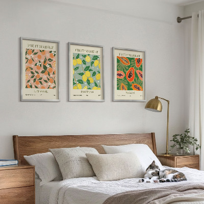 Billedvæg inspiration Citrusfrugter, tropisk retro