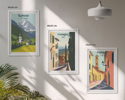 Billedsæt til soveværelset Bjerglandskaber og Italien