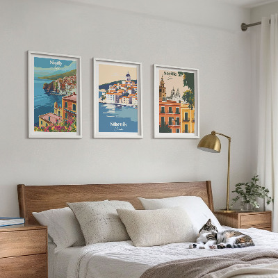 Billedvæg inspiration Bylandskaber med bygninger
