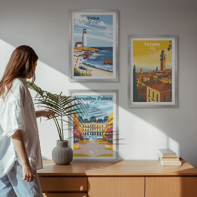 Billedvæg inspiration Udsigt over steder ved havet af byer