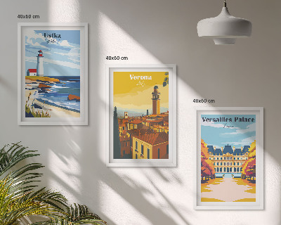 Billedvæg inspiration Udsigt over steder ved havet af byer