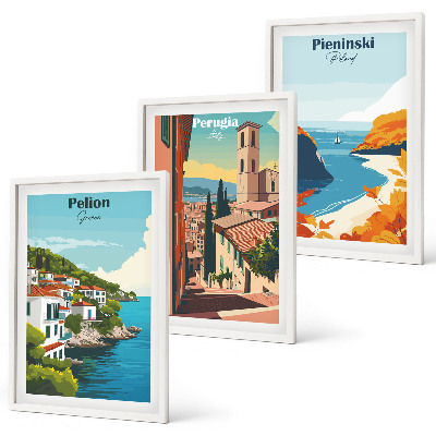 Billedvæg inspiration Maleriske retrolandskaber