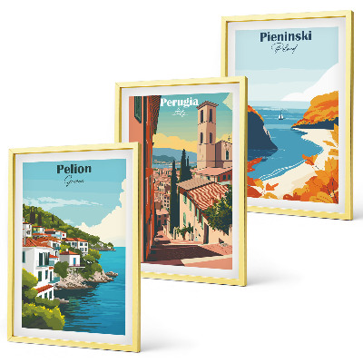 Billedvæg inspiration Maleriske retrolandskaber
