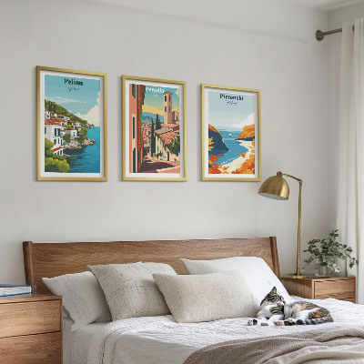 Billedvæg inspiration Maleriske retrolandskaber