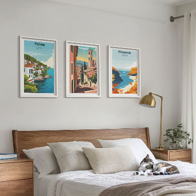 Billedvæg inspiration Maleriske retrolandskaber