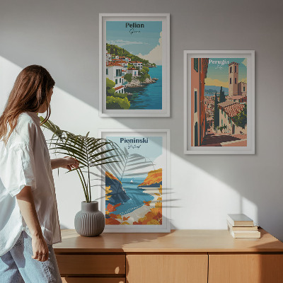 Billedvæg inspiration Maleriske retrolandskaber