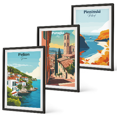 Billedvæg inspiration Maleriske retrolandskaber
