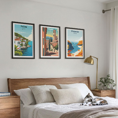 Billedvæg inspiration Maleriske retrolandskaber